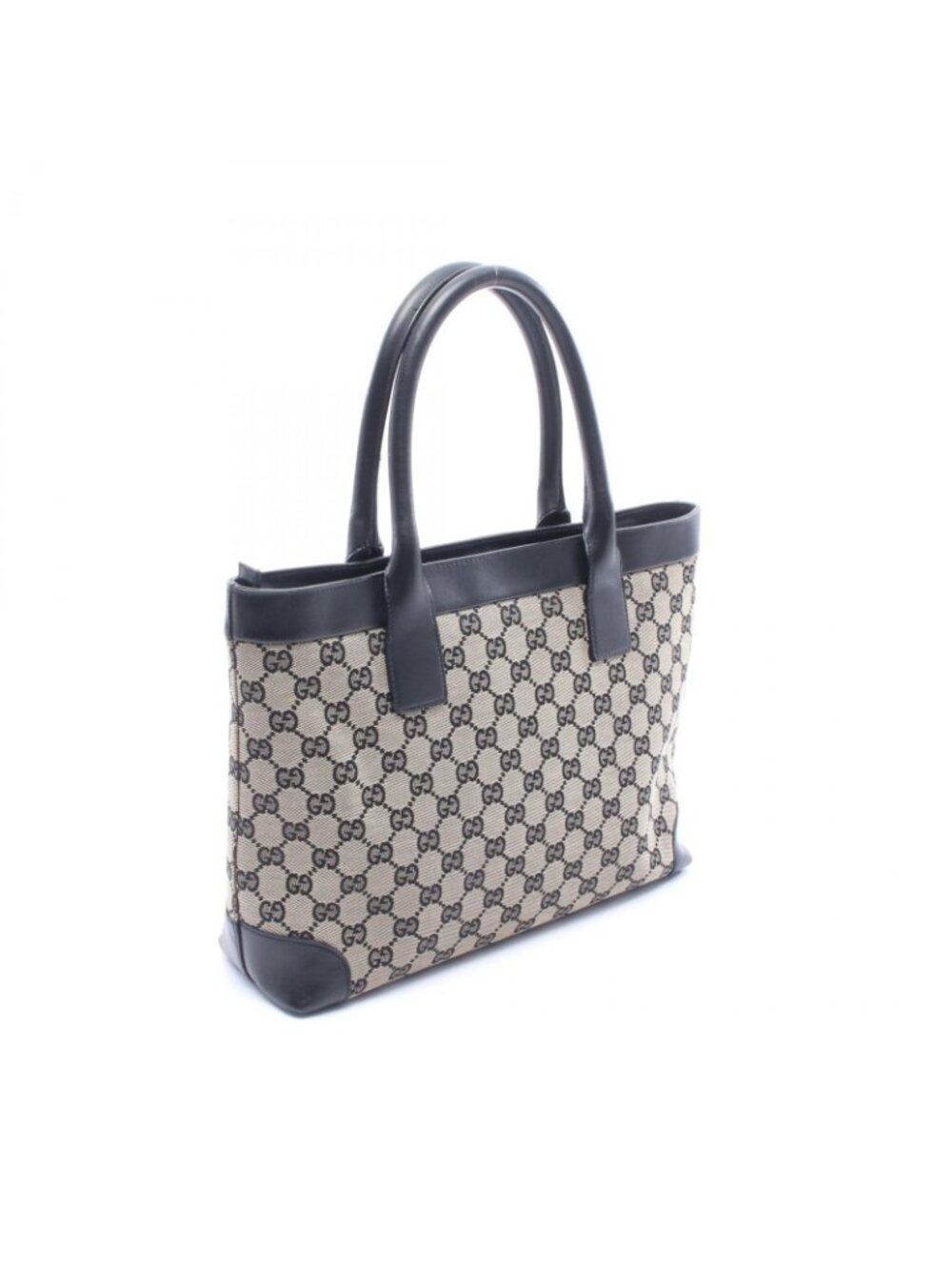 Gucci Tote GG Canvas Beige Black - Picture 2 of 10